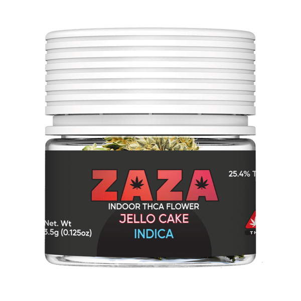 Rendered_ZAZA THCA flower_3.5G_Front_Jello Cake
