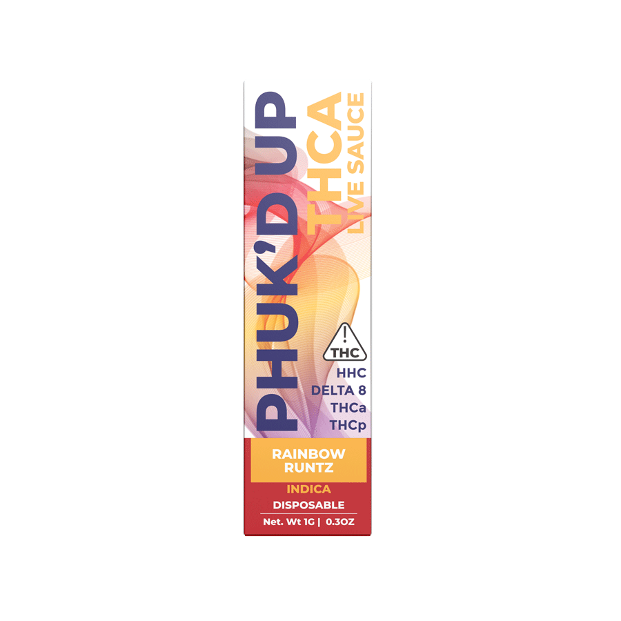 IMAGE FRONT KAYO 1G LIVE SAUCE DISPOSABLE FRONT RAINBOW RUNTZ