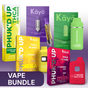 Vape bundle image, group image of vapes included in bundle